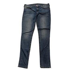 True Religion Jeans Mens‎ 34 Blue Section Skinny Stretch Denim Medium Wash Pants